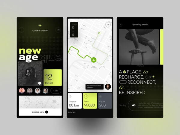 Yoga Mobile App Design